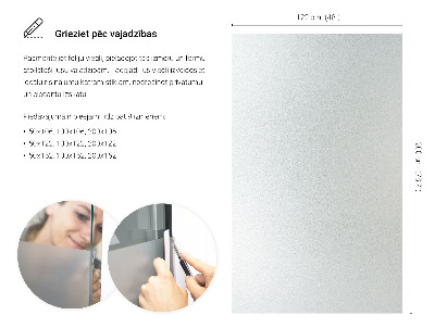 Okleina na okno z mleczną folią okienną