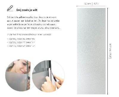 Okleina na okno z mleczną folią okienną