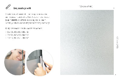 Okleina na okno z mleczną folią okienną