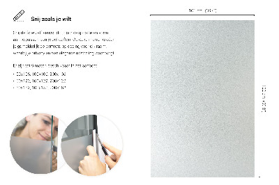 Okleina na okno z mleczną folią okienną