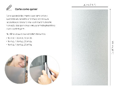 Okleina na okno z mleczną folią okienną