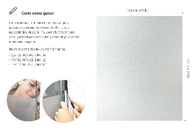 Okleina na okno z mleczną folią okienną