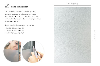 Okleina na okno z mleczną folią okienną