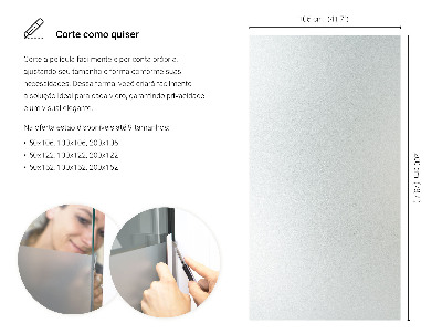 Okleina na okno z mleczną folią okienną