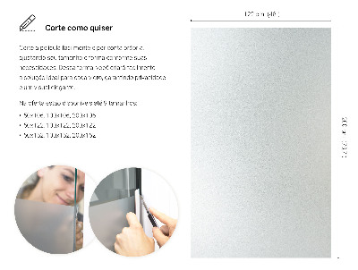 Okleina na okno z mleczną folią okienną