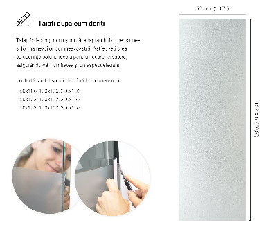 Okleina na okno z mleczną folią okienną