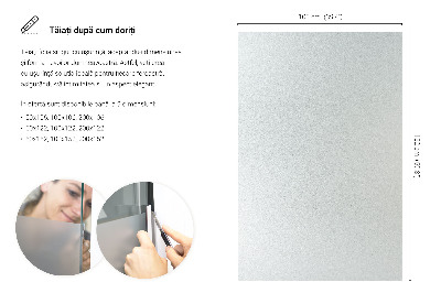 Okleina na okno z mleczną folią okienną