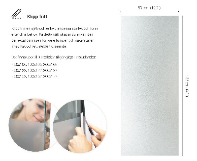 Okleina na okno z mleczną folią okienną