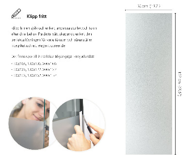 Okleina na okno z mleczną folią okienną