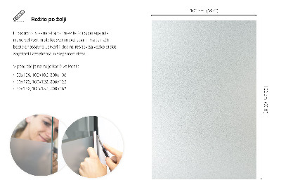 Okleina na okno z mleczną folią okienną