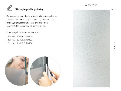 Okleina na okno z mleczną folią okienną