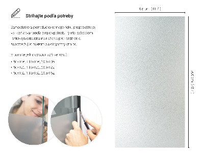 Okleina na okno z mleczną folią okienną