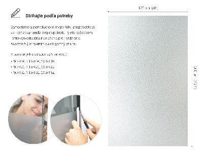 Okleina na okno z mleczną folią okienną