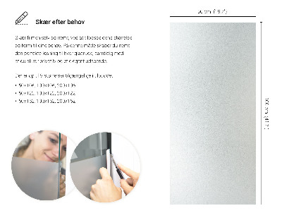 Okleina na okno z mleczną folią okienną