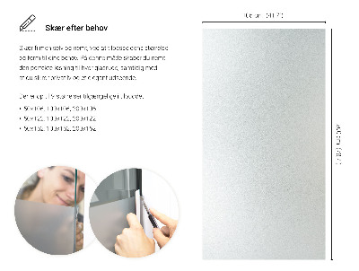 Okleina na okno z mleczną folią okienną