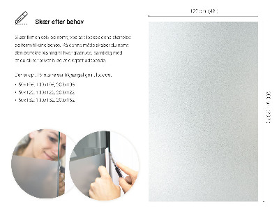 Okleina na okno z mleczną folią okienną