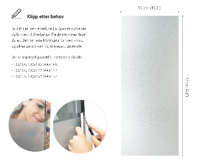 Okleina na okno z mleczną folią okienną