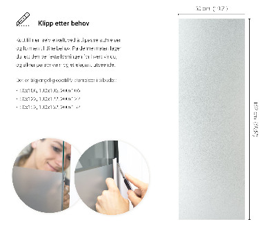 Okleina na okno z mleczną folią okienną