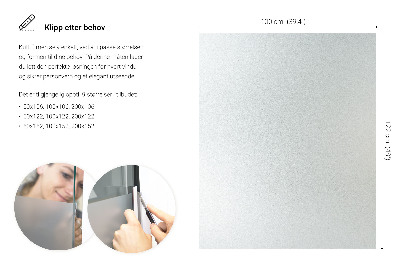 Okleina na okno z mleczną folią okienną