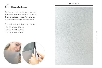 Okleina na okno z mleczną folią okienną