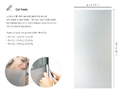 Okleina na okno z mleczną folią okienną