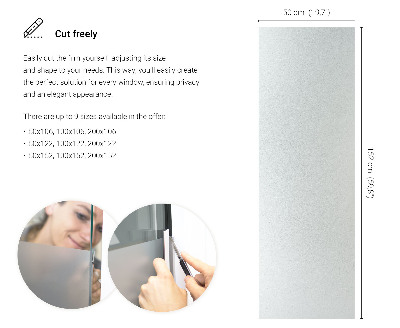 Okleina na okno z mleczną folią okienną