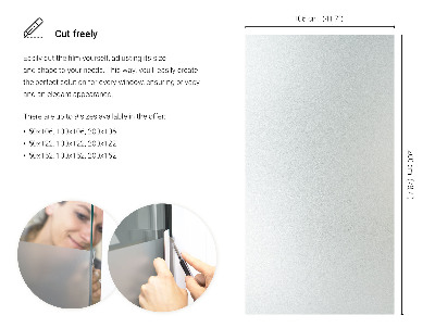 Okleina na okno z mleczną folią okienną