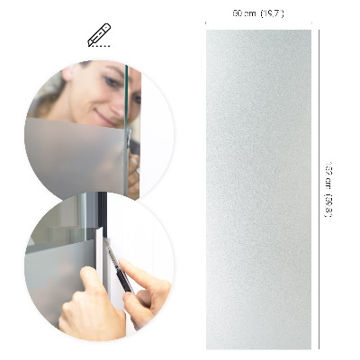 Okleina na okno z mleczną folią okienną