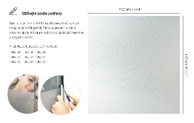 Okleina na okno z mleczną folią okienną