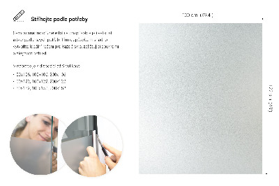 Okleina na okno z mleczną folią okienną