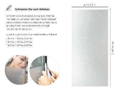 Okleina na okno z mleczną folią okienną