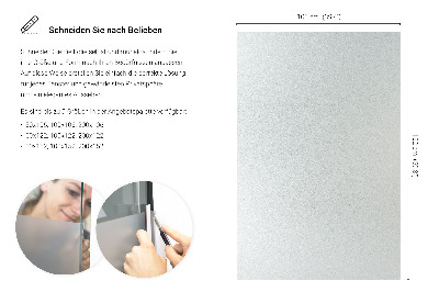 Okleina na okno z mleczną folią okienną