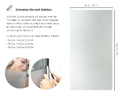 Okleina na okno z mleczną folią okienną