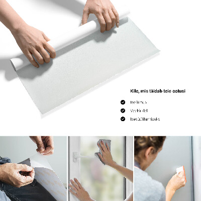 Okleina na okno z mleczną folią okienną