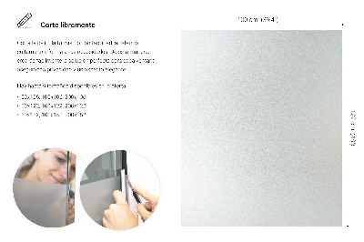 Okleina na okno z mleczną folią okienną