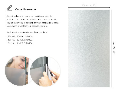 Okleina na okno z mleczną folią okienną