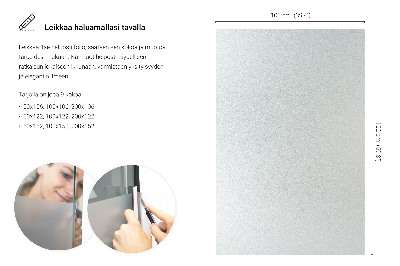 Okleina na okno z mleczną folią okienną