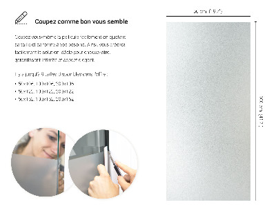 Okleina na okno z mleczną folią okienną