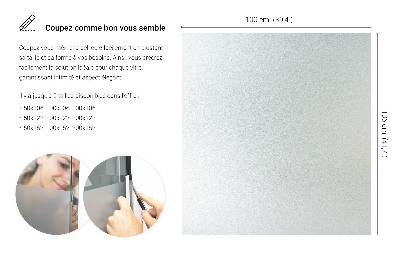 Okleina na okno z mleczną folią okienną