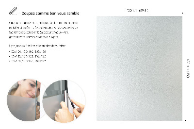 Okleina na okno z mleczną folią okienną