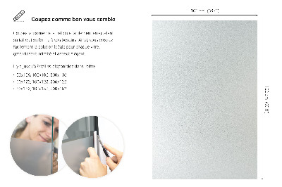 Okleina na okno z mleczną folią okienną