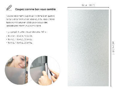 Okleina na okno z mleczną folią okienną