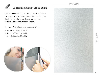 Okleina na okno z mleczną folią okienną