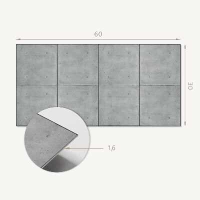 Pvc falpanel Nyers beton textúra