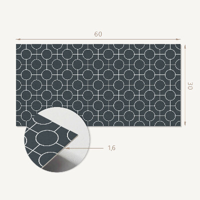 Pvc falpanel Körök és vonalak geometriai mintája
