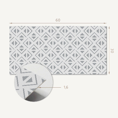 Pvc falpanel Geometria négyzetekben