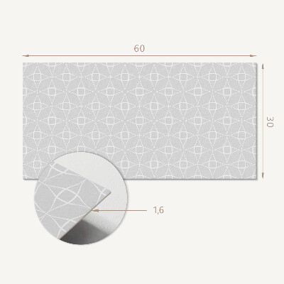 Falvédő falburkoló panel Geometrikus rács minta
