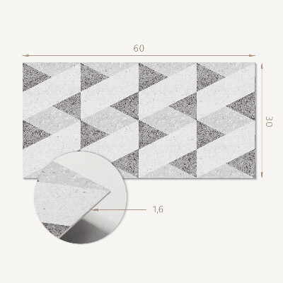 Dekorpanel falra Geometria kontrasztokban