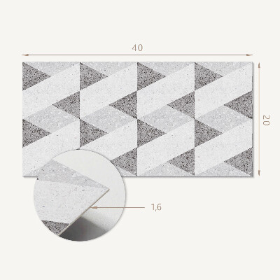 Dekorpanel falra Geometria kontrasztokban