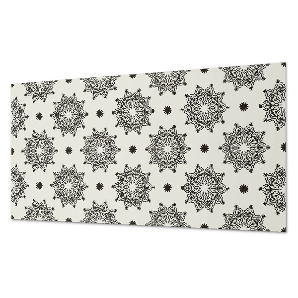 Pvc falpanel Mandala minta egy rácsban